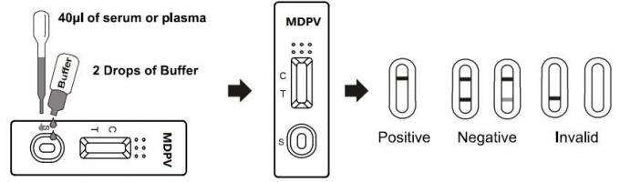 Um sangue inteiro da etapa MDPV/jogos rápidos do soro/teste do plasma/medidor de óleo qualitativo e preliminar