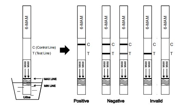 O CE certificou a gaveta/medidor de óleo/painel rápidos do teste da droga da etapa do específico 6 - Monoacetylmorphine/6 - MAM um