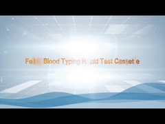 Sangue inteiro Kit de teste rápido veterinário Tipo de sangue felino Cassete de teste rápido