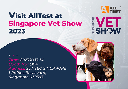 Latest company news about Visite o AllTest no Singapore Veterinary Show 2023