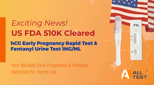 Latest company news about FDA 510 ((k) Cleared - AllTest: Detecção confiável de gravidez precoce e drogas