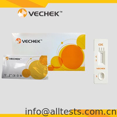 Bom preço Teste Rápido de Cocaína (COC) para Urina com Tempo de Leitura de 5 Minutos Alta Precisão Não Requer Equipamento on-line