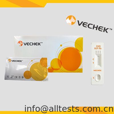 Bom preço Cassete de Teste Rápido de Anticorpo FMD NSP Resultados Rápidos Alta Precisão Operação Simples em Espécimes WB/S/P on-line