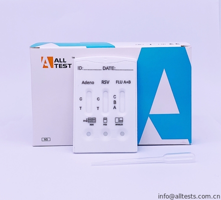 Good price Testes rápidos da doença infecciosa para a detecção qualitativa de vírus adenoide/RSV/gripe A+B combinado on-line