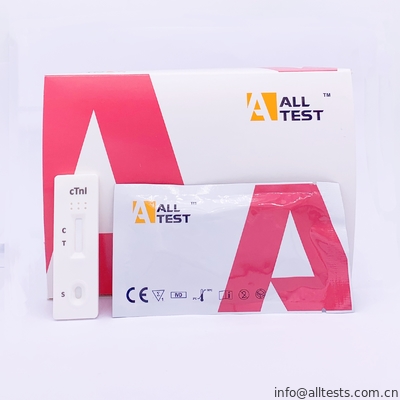 Good price Troponin cardíaco rápido médico do teste de diagnóstico mim (cTnI) teste rápido para a síndrome coronária aguda com CE on-line