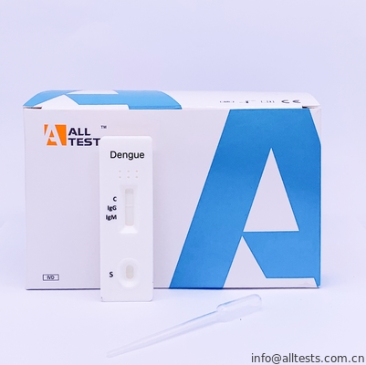 Good price Testes rápidos de IgG / IgM Ab para dengue Cassete de diagnóstico em um passo Análise de sangue Análise de doenças infecciosas tropicais Análise de igg on-line