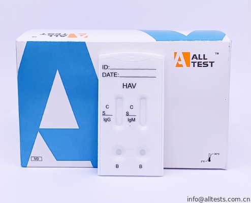 Good price Gaveta rápida combinado do teste de AccurateHAV IgG/IgM (soro/plasma) uma etapa com especificidade alta on-line