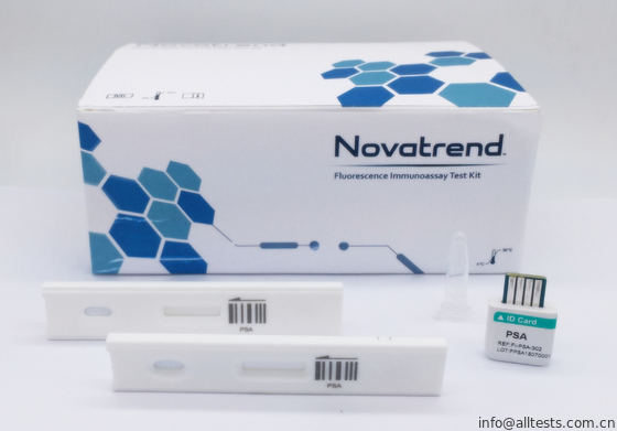 Good price Uso específico do jogo de teste de diagnóstico de (PSA) do antígeno da próstata pelo analisador do Immunoassay da fluorescência de Novatrend no soro /plasma on-line