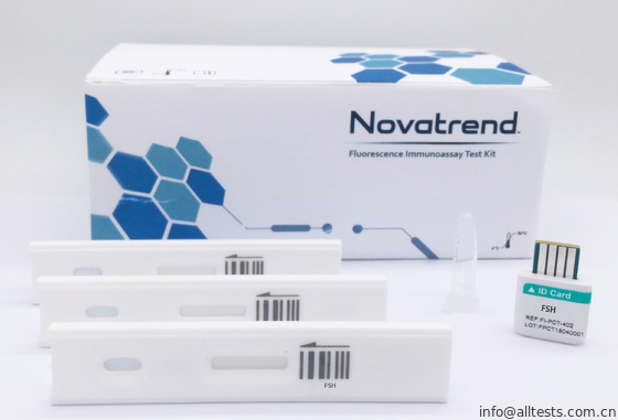 Bom preço Uso rápido dos jogos do teste da menopausa da leitura pelo analisador do Immunoassay da fluorescência de Novatrend no sangue inteiro humano /serum /plasma on-line