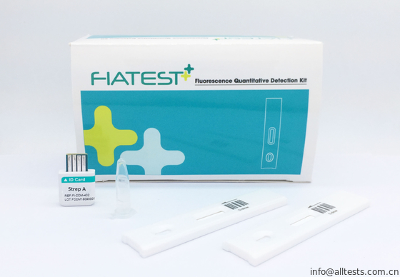 Good price Estreptococo alto da sensibilidade - o uso do jogo do teste dos pyogenes por Fiatest VAI analisador do Immunoassay da fluorescência no cotonete humano on-line
