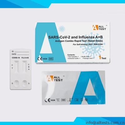 Good price SARS-CoV-2 e cotonete nasal do teste rápido combinado do antígeno da gripe A+B on-line