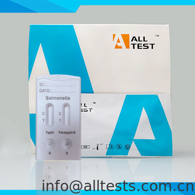 Good price Kit de teste rápido de Salmonella Typhi e Paratyphi B Antígeno de doenças infecciosas 97,8% Precisão do teste on-line