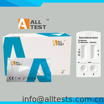 Bom preço Rotavirus Adenovirus Astrovirus Combo Rapid Test com tempo de leitura de 15 minutos Certificado CE e alta precisão on-line