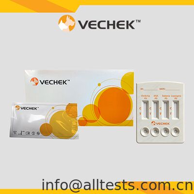 Bom preço Cassete de teste rápido canino para Ehrlichia Anaplasma Babesia Leptospira Anticorpos com resultados rápidos Alta precisão Operação simples on-line