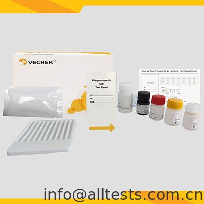Bom preço Kit de Teste Rápido de Anticorpos IgE Específicos para Alérgenos Felinos Procedimento Conveniente Alta Precisão para Imunoblotting on-line