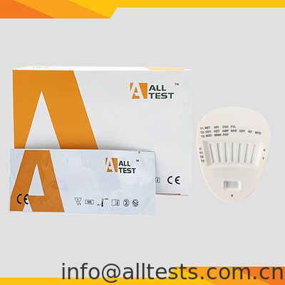 Bom preço Cassete de teste rápido multi-drogas para líquido oral com tempo de leitura de 3 ~ 10 minutos, certificado CE e até 17 drogas testadas on-line
