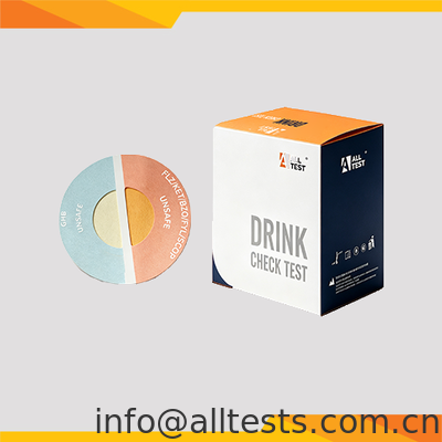 Bom preço Adesivo de teste de verificação de bebidas para segurança instantânea de bebidas com tempo de leitura de 1 segundo e detecção de 18 análytes on-line