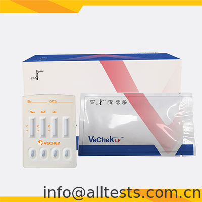 Bom preço Cassete de Teste Rápido Combinado para Suínos para Clembuterol, Ractopamina e Salbutamol com Tempo de Leitura de 10 Minutos, Alta Precisão e Operação Simples on-line