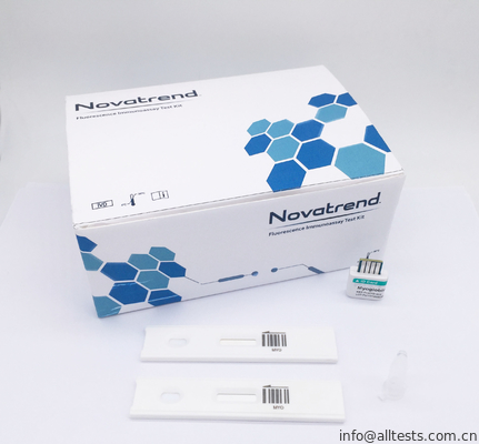 Good price Uso do jogo de testes de diagnóstico do Myoglobin pelo analisador do Immunoassay da fluorescência de Novatrend no sangue inteiro humano /serum /plasma on-line