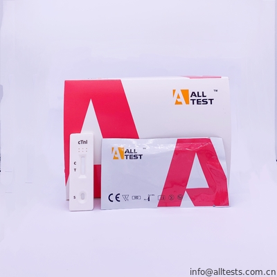 Good price Troponin cardíaco rápido médico do teste de diagnóstico mim (cTnI) teste rápido para a síndrome coronária aguda com CE on-line